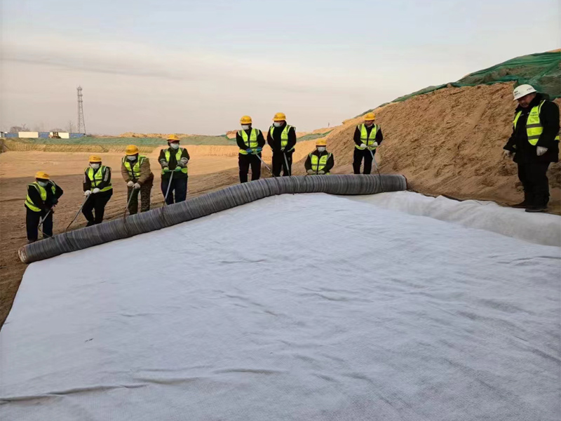 凤翔河及永安河水系治理工程EPC工程用膨润土防水毯